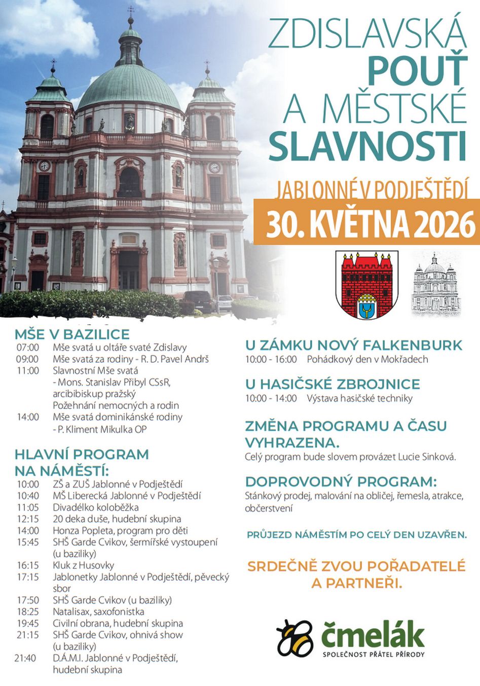 Zdislavská pouť a městské slavnosti 31. 5. 2026