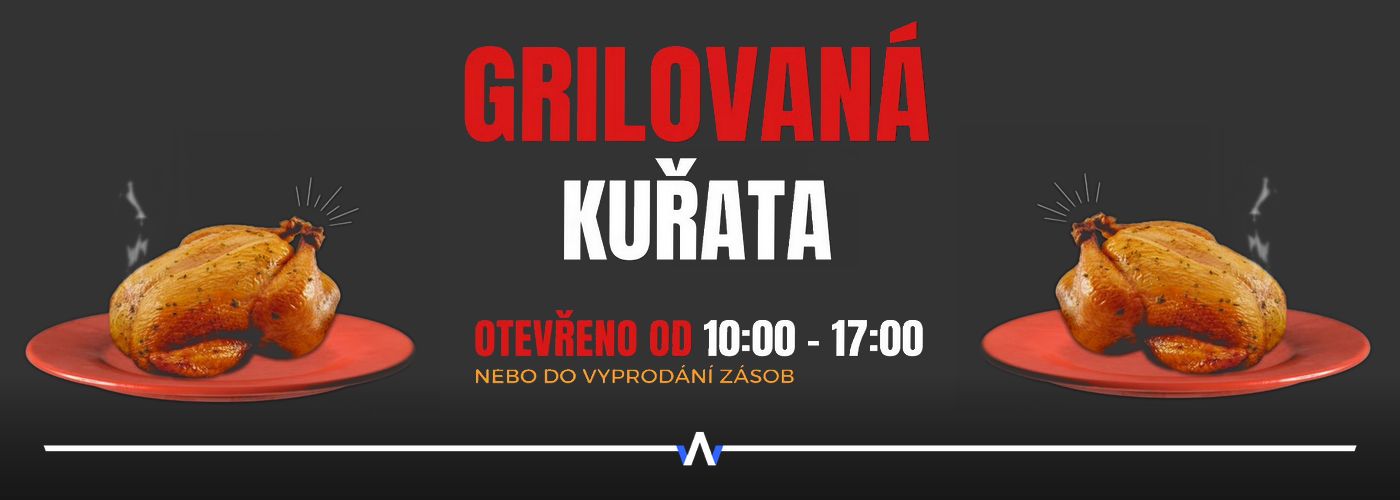Prodej grilovaných kuřat a dalších dobrot ve městech Hejnice, Frýdlant, Nové Město pod Smrkem a Hrádek nad Nisou, vše v okresu Lib